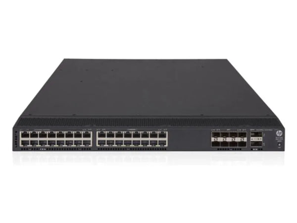 HP JG898-61001 FlexFabric 5700 Series 5700-32XGT-8XG-2QSFP+ 32 X RJ-45 Ports 10GBase-T + 8 X SFP+ Fixed Fiber Ports + 2 X QSFP+ Ports Layer 3 Managed Rack-Mountable Gigabit Ethernet Network Switch HPE Part Number: JG898-61001