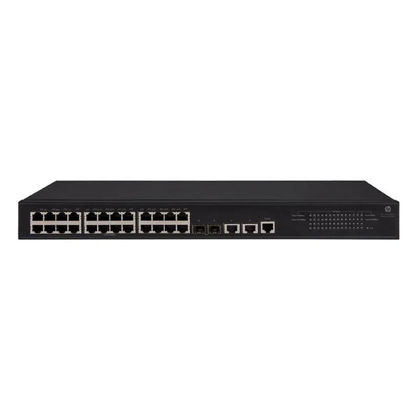 HP JG960A#ABB OfficeConnect 1950 Series 1950-24G-2SFP+-2XGT 24 X RJ-45 Ports 10/100/1000Base-T + 2 X SFP+ Ports + 2 X Dual Personality RJ-45/SFP+ Ports Layer 3 Managed Rack-Mountable Stackable Gigabit Ethernet Network Switch HPE Part Number: JG960A#ABB