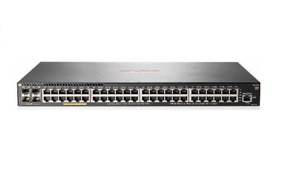 HPE JL355-61101 Aruba 2540 Series 2540-48G-4SFP+ 48-Ports 1GBase-T + 4 X SFP+ 10GbE + 1 X Console RJ-45 Management Port + 1-Port Micro-USB Type-B Management Layer 2 Managed 1U Rack-Mountable Gigabit Ethernet Network Switch HPE Part Number: JL355-61101