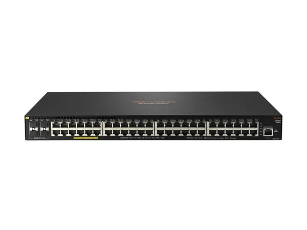 HP JL559A Aruba 2930F 48G PoE+ 4SFP+ 48xRJ-45 Ports PoE+ 10/100/1000Base-T + 4xSFP+ Ports 1U Layer3 Managed Gigabit Ethernet Switch HPE Part Number: JL559A