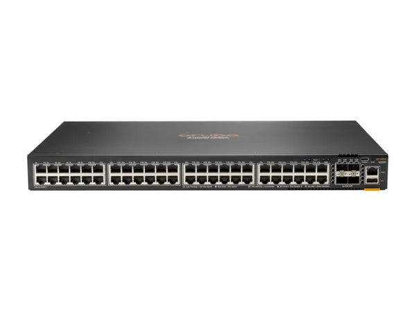HPE JL667A#ABA Aruba CX 6300 Series 6300F 48xPorts PoE+ 1000Base-T + 4xPorts SFP56 Layer3 Managed 1U Stackable Gigabit Ethernet Switch HPE Part Number: JL667A#ABA
