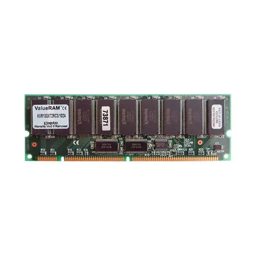Kingston KVR133X72RC3/1G 1GB 133MHz PC133 ECC Unbuffered CL3 168-Pin DIMM Memory Module Kingston Part Number: KVR133X72RC3/1G