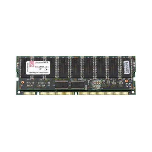Kingston KVR133X72RC3/512 512MB 133MHz PC133 ECC Registered CL3 168-Pin DIMM Memory Module Kingston Part Number: KVR133X72RC3/512