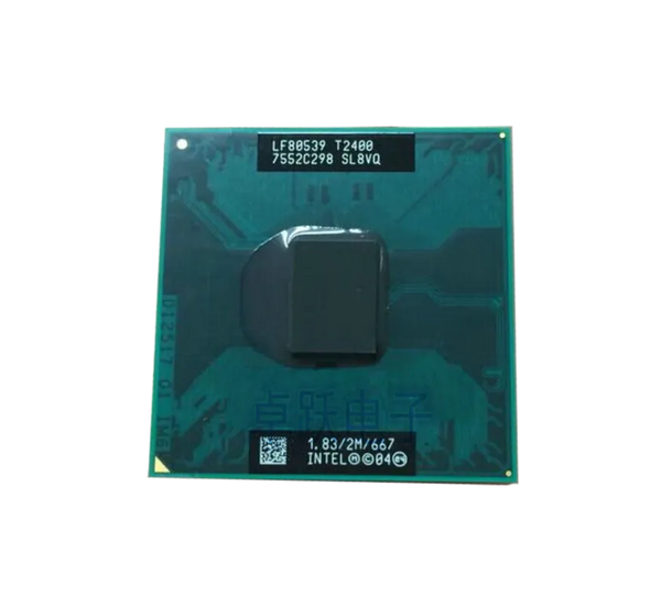 Intel LE80539GF0342MX Core Duo T2400 Dual-Core (2 Core) 1.83GHz 667MHz FSB 2MB L2 Cache Socket PPGA478 Processor Intel Part Number: LE80539GF0342MX