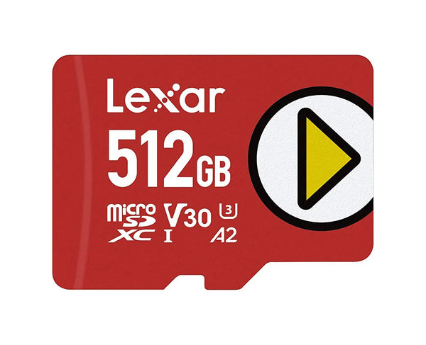Lexar LMSPLAY512G-BNNNU 512GB Class 10 MicroSDXC UHS-I Memory Card Lexar Part Number: LMSPLAY512G-BNNNU