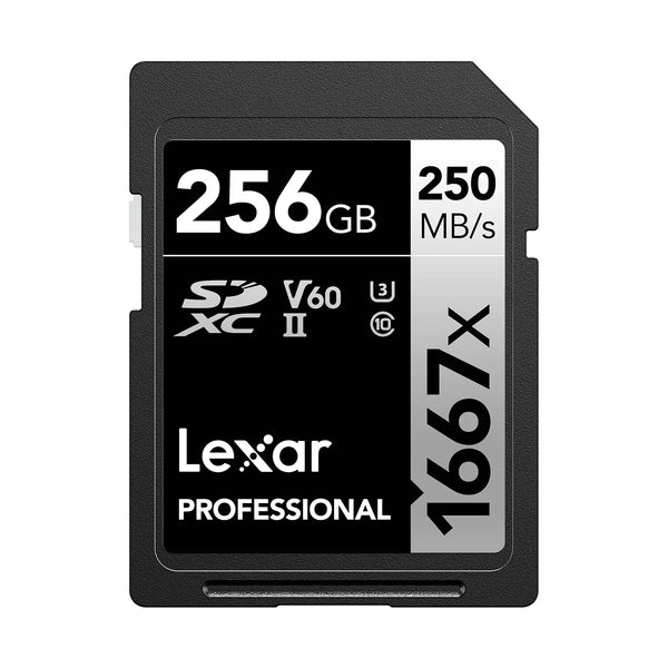 Lexar LSD1667256G-B2NNU 256GB Professional 1667x SDXC UHS-II Memory Card Lexar Part Number: LSD1667256G-B2NNU