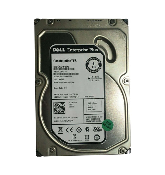 Dell M5XD9 1TB 7200RPM SAS 3.5-Inch Hard Drive Dell Part Number: M5XD9