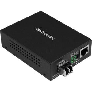 StarTech MCM1110MMLC 1-Port RJ-45 To 1-Port Mini-GBIC 850nm 550m Gigabit Ethernet Fibre Media Converter StarTech Part Number: MCM1110MMLC