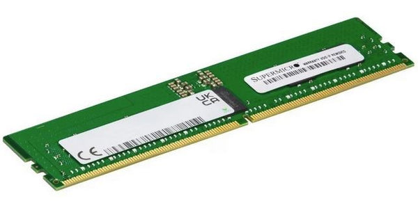 Supermicro MEM-DR532MD-ER48 32GB DDR5-4800/PC5-38400 RDIMM 288-Pin CL4 Dual Rank X8 ECC Registered Memory Module Supermicro Part Number: MEM-DR532MD-ER48