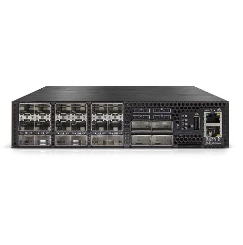 Mellanox MSN2010-CB2FC Spectrum SN2000 Series SN2010 18xPort 25GBase-X SFP28 + 4xPorts QSFP28 Layer3 Managed 1U Network Switch Mellanox Part Number: MSN2010-CB2FC