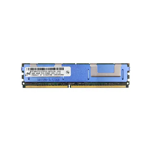Micron MT36HTF51272FDZ-667H1D6 4GB DDR2-667/PC2-5300 FB-DIMM 240-Pin CL5 Quad Rank X8 Fully Buffered Memory Module Micron Part Number: MT36HTF51272FDZ-667H1D6
