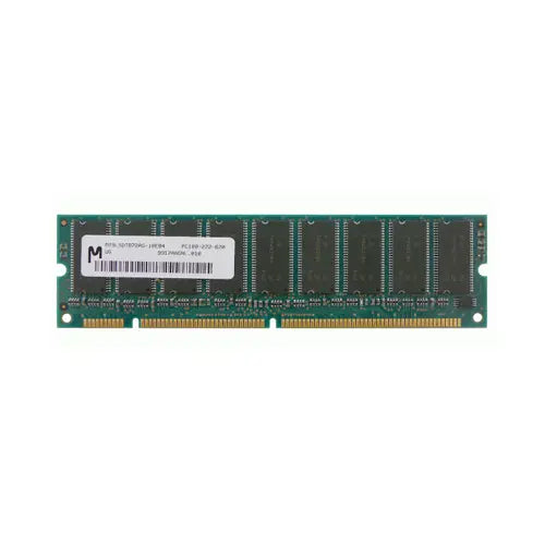 Micron MT9LSDT872AG-10EB4 64MB 100MHz PC100 ECC Unbuffered CL2 168-Pin DIMM Single Rank Memory Module Micron Part Number: MT9LSDT872AG-10EB4