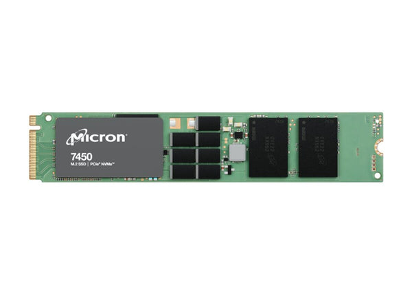Micron MTFDKBG1T9TFR-1BC1ZABYYR 7450 PRO Series 1.92TB Triple-Level Cell PCI Express NVMe 4.0 X4 3D NAND (SED TCG-Opal) M.2 22110 Solid State Drive