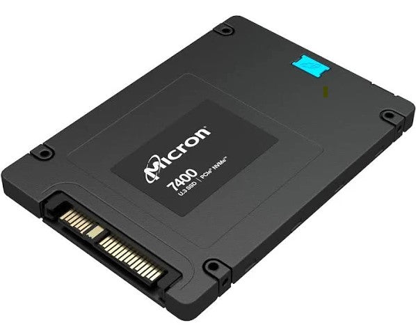 Micron MTFDKCB3T8TDZ-1AZ1ZABYYR 7400 PRO Series 3.84TB Triple-Level Cell PCI Express NVMe 4.0 X4 3D NAND Read Intensive U.3 2.5-Inch Solid State Drive