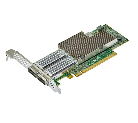 Broadcom N1200G 2-Port 100Gb/S QSFP28 Gigabit Ethernet PCI Express 4.0 X16 Network Interface Card Broadcom Part Number: N1200G