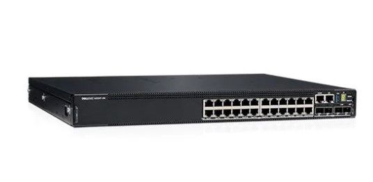 Dell N3224T-ON PowerSwitch N3200-ON Series 24-Ports 10/100/1000Base-T RJ-45 Gigabit Ethernet + 4-Ports 10GBase-X SFP+ + 2-Ports 100GBase-X QSFP28 Layer 3 Managed 1U Rack-Mountable Network Switch Dell Part Number: N3224T-ON