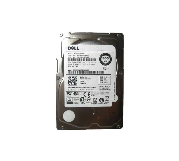 Dell NWH7V 300GB 15000RPM SAS 6Gb/S Hot-Pluggable 32MB Cache 2.5-Inch Hard Drive With Tray For PowerEdge Server & PowerVault Storage Array Dell Part Number: NWH7V