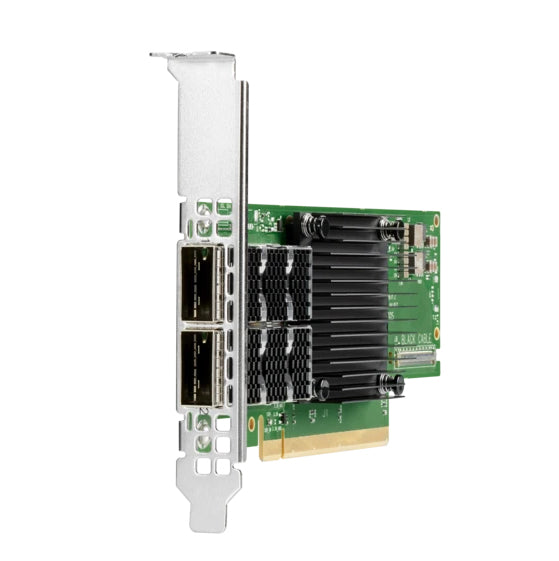 HPE P08256-001 InfiniBand MCX653106A-ECAT HDR100 2-Ports 100GbE Qsfp56 PCI Express 3.0 X16 Ethernet Network Adapter For ProLiant Server HPE Part Number: P08256-001