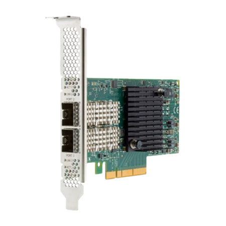 HPE P25387-001 MCX516A 2-Ports 100Gb/S 100GBase-X QSFP28 PCI Express 3.0 X16 Plug-In Card Network Adapter HPE Part Number: P25387-001