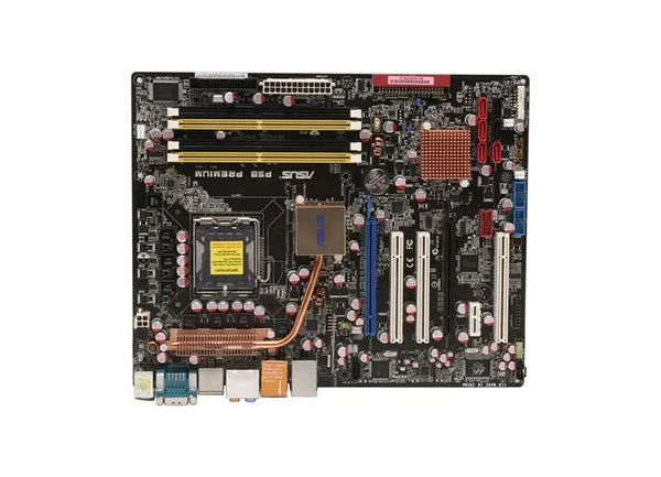 Asus P5BPremium P5B Premium Vista Edition Desktop Board Core 2 Quad, Core 2 Duo, Core 2 Extreme, Pentium (Extreme Edition), Pentium D, Pentium 4, Celeron-D Intel P965 Socket 775 8GB DDR2 SDRAM 800 MHz, 667 MHz, 533 MHz ATX Asus Part Number: P5BPremium