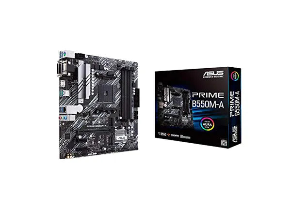 ASUS PRIME-B550M-A/CSM Prime B550M-A/CSM Desktop Motherboard AMD B550 Chipset Socket AM4 Asus Part Number: PRIME-B550M-A/CSM