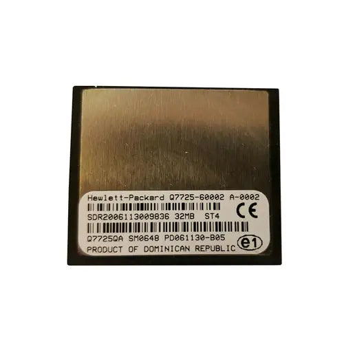 HP Q7725-69002 32MB CompactFlash (CF) Memory Card For LaserJet 9040/9050 Printer HP Part Number: Q7725-69002