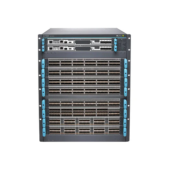 Juniper QFX10008-REDUND-T QFX Series QFX10008 Base 8 X Expasnsion Slots 13U Rack-Mountable Switch Chassis Juniper Part Number: QFX10008-REDUND-T