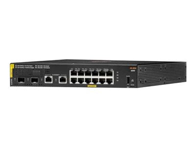 HPE R8N89A Aruba CX 6000 Series 12-Ports PoE+ 1000Base-T + 2-Ports SFP + 2-Ports 1GbE RJ-45 Layer 2 Managed 1U Rack-Mountable Stackable Gigabit Ethernet Network Switch HPE Part Number: R8N89A