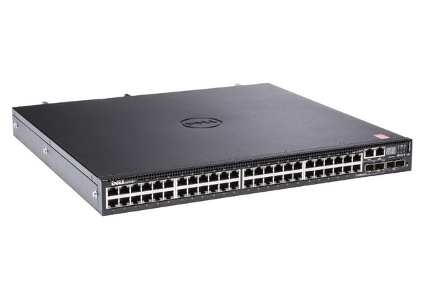Dell RGCOT PowerSwitch N3000 Series N3048P 48 X Ports PoE+ 10/100/1000Base-T + 2 X SFP+ Ports + 2 X Combo SFP Ports 1000Base-T Layer 3 Managed 1U Rack-Mountable Gigabit Ethernet Network Switch Dell Part Number: RGCOT