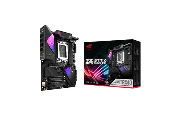 ASUS ROG-STRIX-TRX40-XE-GAMING ROG Strix TRX40-XE GAMING Desktop Motherboard AMD TRX40 Chipset Socket STRX4 Asus Part Number: ROG-STRIX-TRX40-XE-GAMING