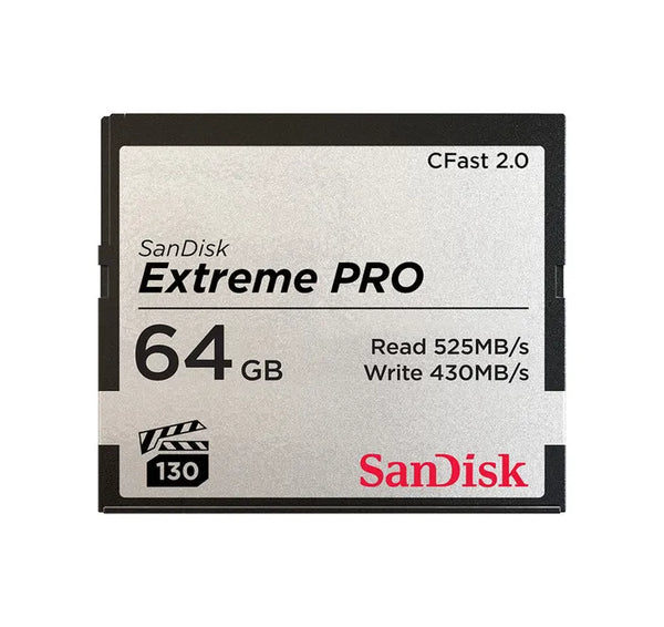 SanDisk SDCFSP-064G-A46D 64GB Extreme Pro CFast 2.0 Memory Card SanDisk Part Number: SDCFSP-064G-A46D