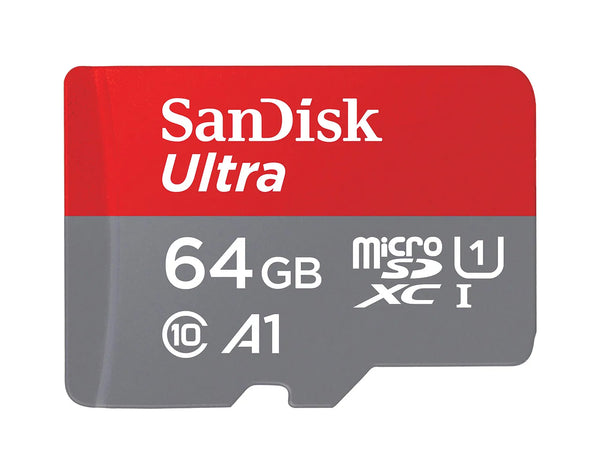 SanDisk SDSQUAB-064G-GN6MA 64GB Ultra MicroSD Memory Card With SD Adapter SanDisk Part Number: SDSQUAB-064G-GN6MA