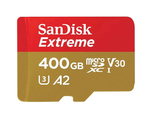 SanDisk SDSQXA1-400G-GN6MN 400GB Extreme MicroSDXC UHS-I Memory Card SanDisk Part Number: SDSQXA1-400G-GN6MN