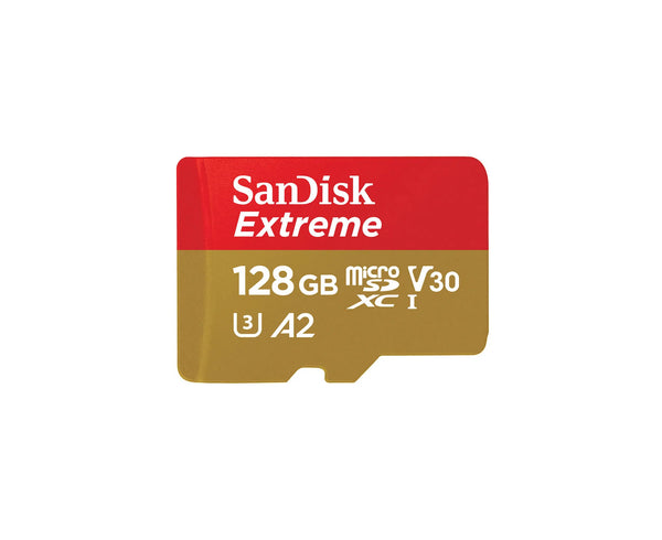 SanDisk SDSQXAA-128G-GN6MA 128GB Extreme MicroSDHC Memory Card SanDisk Part Number: SDSQXAA-128G-GN6MA