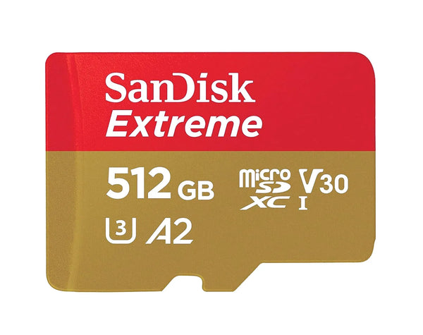 SanDisk SDSQXAV-512G-GN6MN 512GB Extreme MicroSDHC Memory Card SanDisk Part Number: SDSQXAV-512G-GN6MN