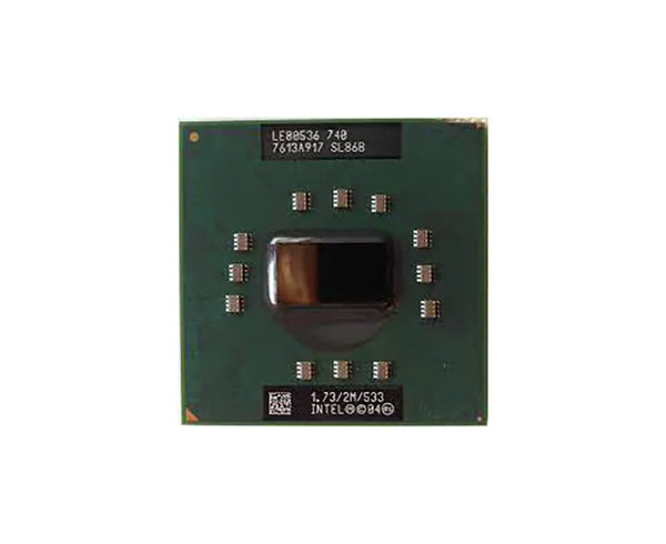 Intel SL86B Pentium M 740 Single-Core (1 Core) 1.73GHz 533MHz FSB 2MB L2 Cache Socket H-PBGA479 Notebook Processor Intel Part Number: SL86B