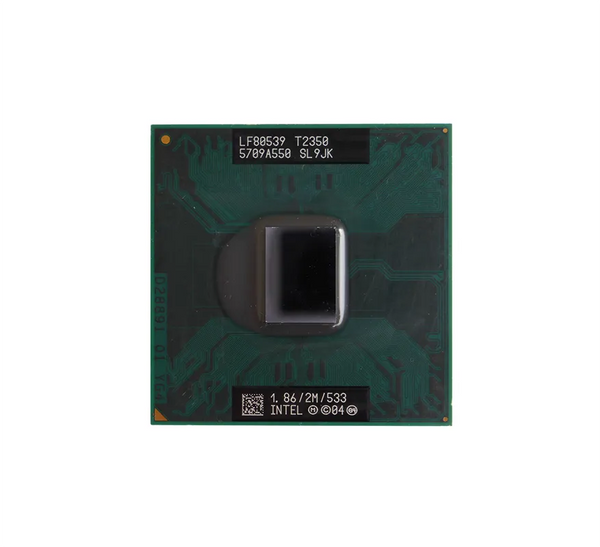 Intel SL9JK Core Duo T2350 Dual Core 1.86GHz 533MHz FSB 2MB L2 Cache Socket PPGA478 Processor Intel Part Number: SL9JK