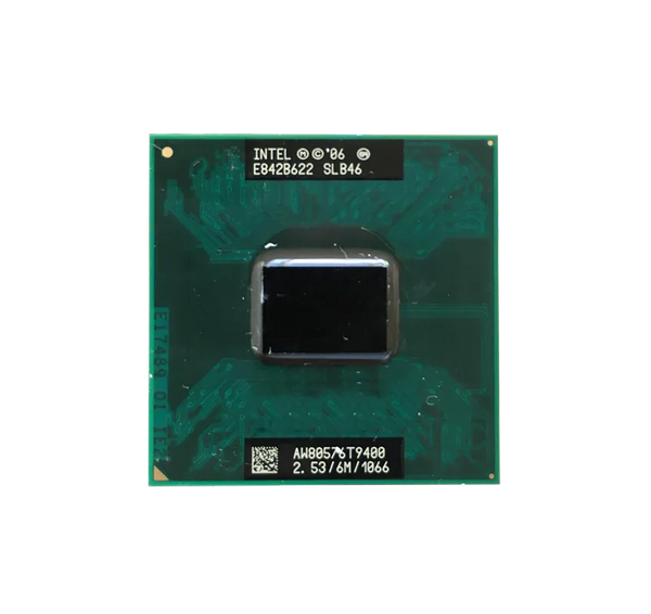 Intel SLB4D Core 2 Duo T9400 Dual-Core (2 Core) 2.53GHz 1066MHz FSB 6MB L2 Cache Socket PGA478 Processor Intel Part Number: SLB4D