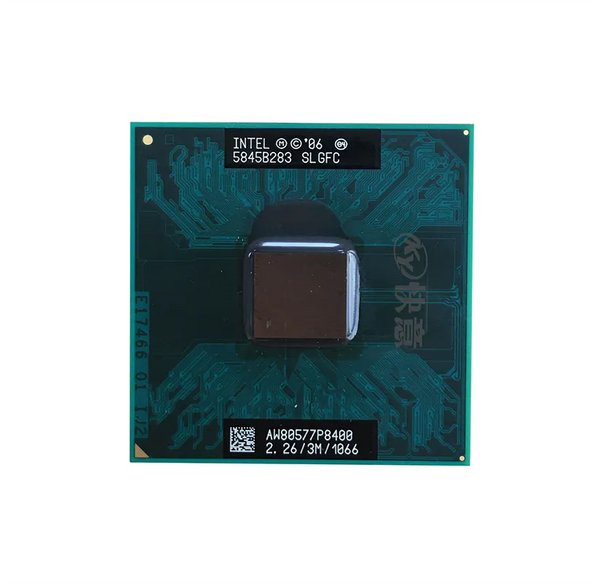 Intel SLB52 Core 2 Duo P8400 Dual-Core (2 Core) 2.26GHz 1066MHz FSB 3MB L2 Cache Socket PGA478 / BGA479 Processor Intel Part Number: SLB52