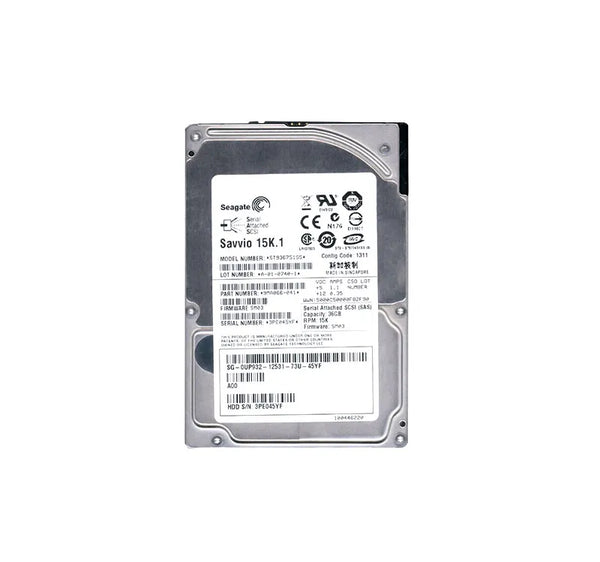 Dell UP932 36GB 15000RPM SAS 3Gb/S Hot-Pluggable Single Port 2.5-Inch Hard Drive With Tray For PowerEdge Server & PowerVault Storage Array Dell Part Number: UP932