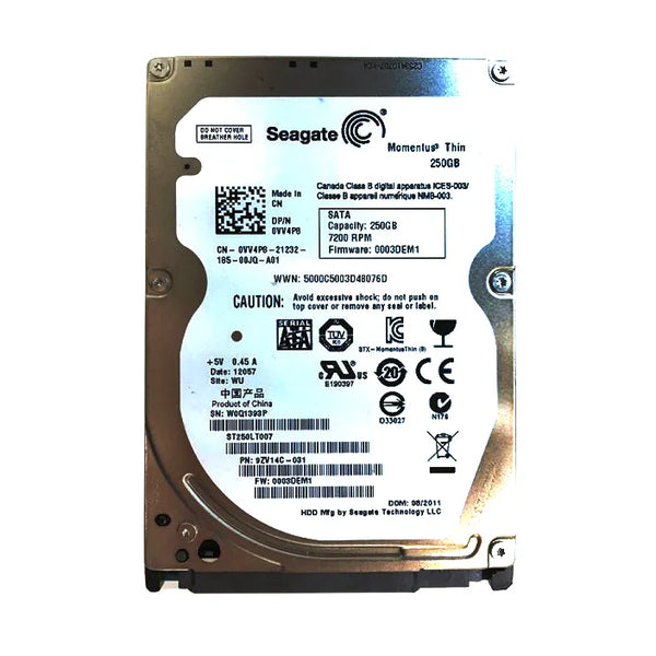 Dell VV4P8 250GB 7200RPM SATA 3Gb/S 16MB Cache 2.5-Inch Hard Drive Dell Part Number: VV4P8