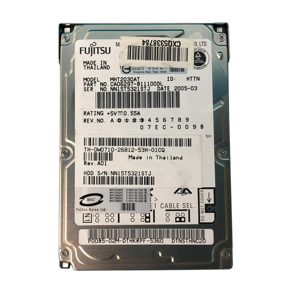 Dell W0710 30GB 4200RPM IDE/ATA 8MB Cache 2.5-Inch Hard Drive Dell Part Number: W0710