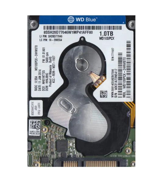 Western Digital WD10SPCX-24HWST0 Blue 1TB 5400RPM SATA 6Gb/S 16MB Cache (RoHS) 2.5-Inch Hard Drive Western Digital Part Number: WD10SPCX-24HWST0