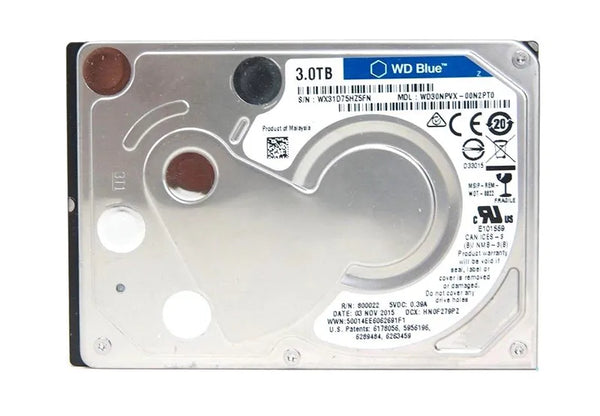 Western Digital WD30NPVX Blue 3TB 5400RPM SATA 6Gb/S 64MB Cache 2.5-Inch Hard Drive Western Digital Part Number: WD30NPVX