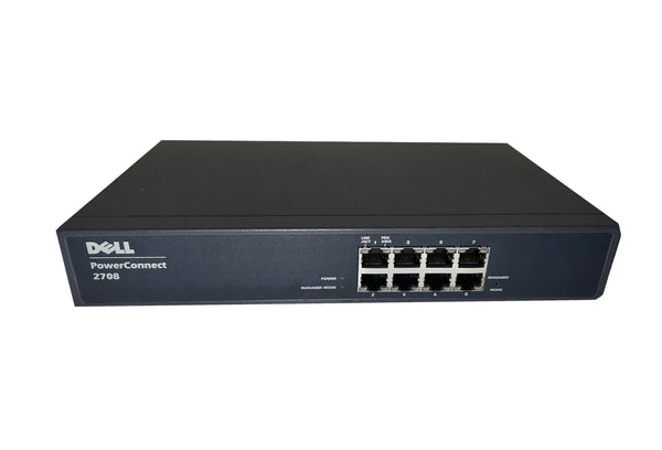 Dell WJ686 PowerConnect 2708 8-Ports 10/100/1000Base-T Layer 3 Managed Gigabit Ethernet Network Switch Dell Part Number: WJ686