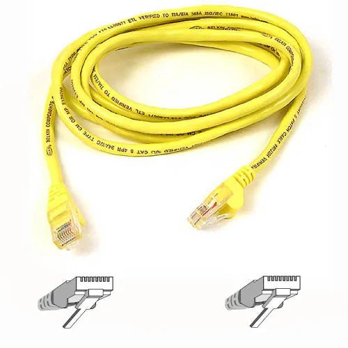 Belkin A3L791B05M - YLWS 5M Cat5e RJ45 Snagless Molded Network Patch Cable (Yellow) - G5 Network GroupNetwork Cables