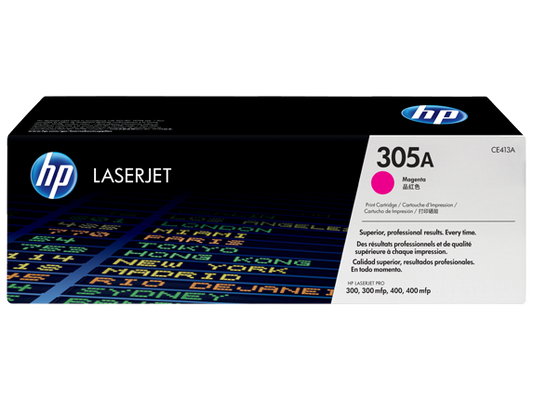 HP 305A Magenta Original LaserJet Toner Cartridge (CE413A) – Vivid Color & Reliable Performance