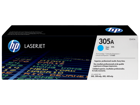 HP 305A Cyan Original LaserJet Toner Cartridge (CE411A) – High-Quality Printing for Professional Results