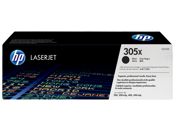 HP 305X High-Yield Black Original LaserJet Toner Cartridge (CE410X) – Premium Performance & Extended Printing