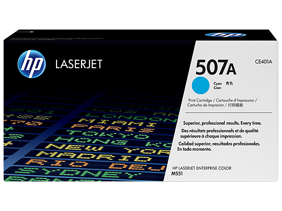 HP 507A Cyan Original LaserJet Toner Cartridge (CE401A) – High-Quality, Reliable Printing